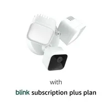 Wired Floodlight Camera W/ 1-Year Plus plan – Smart security camera 2600 lumens