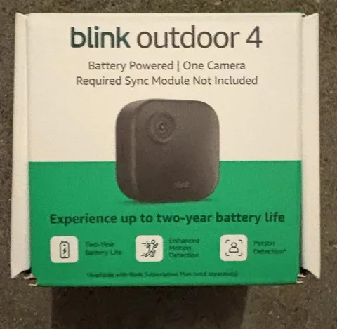 Blink Outdoor 4 (4th Gen) Wire-Free Smart Security Add On Camera HD 2-Way Audio
