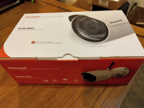 Honeywell IPCAM-WOC1 1080p Wi-Fi Bullet Camera - White Outdoor/Indoor 