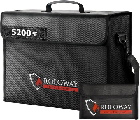 Large Fireproof Bag 5200℉ Heat Insulated (17 X 12 X 5.8 Inches), Fireproof Docum