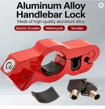 Disc Lock Handlebar Brake Lever Anti-Theft for Motorcycle Scooter Aluminum Lock
