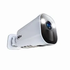 Night Owl Wire Free 2K Spotlight Camera 2-Way Audio Alerts Siren White FS
