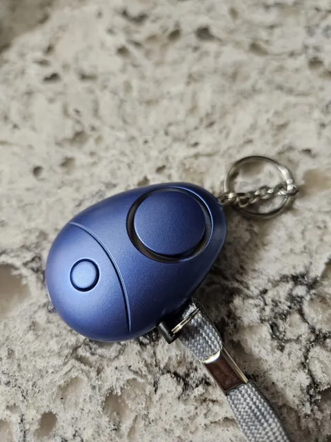 Personal Safety Alarm Set - 130dB Emergency Keychain with LED Lights Blue 