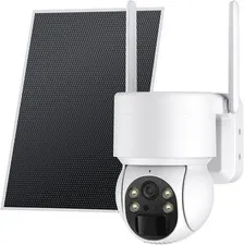 4G LTE Cellular Security Camera Solar with HD Live Video PIR Motion IP65...