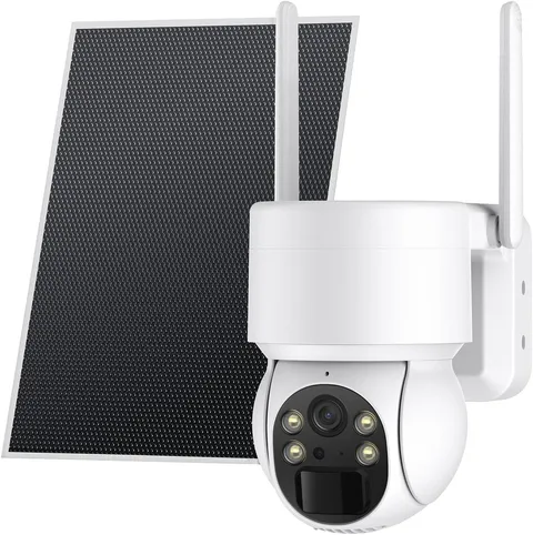 4G LTE Cellular Security Camera Solar with HD Live Video PIR Motion IP65...