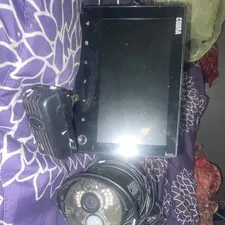 Cobra Wireless Surveillance System Receiver Monitor w/ 2 Cameras & Adapter Black