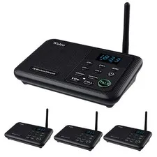 Intercoms Wireless for Home 1 Mile Range 22 Channel 100 Digital Code Display ...
