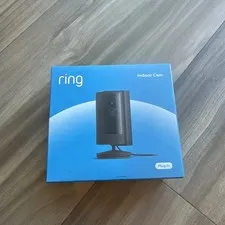 New Ring Indoor Cam 2nd Gen Wired 1080p Black Security Camera w Privacy Cover