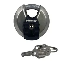 Master Lock M40XKAD Magnum Heav Duty Stainless Steel Discus Padlock with Keys