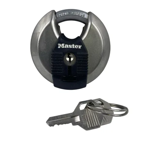 Master Lock M40XKAD Magnum Heav Duty Stainless Steel Discus Padlock with Keys