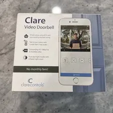 New Clare WiFi Video Doorbell CVP-B2DB50-ODIW New.