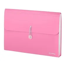Accordion File Organizer Pink, 7 Pocket Expanding File and Cover Folder with ...