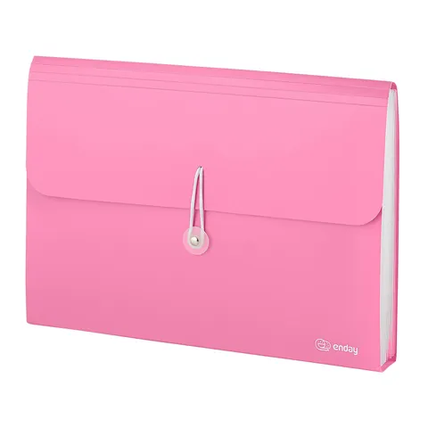 Accordion File Organizer Pink, 7 Pocket Expanding File and Cover Folder with ...