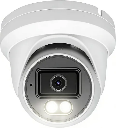4MP Add-On Full Color Night Vision Turret Dome IP Camera with White Lights for I