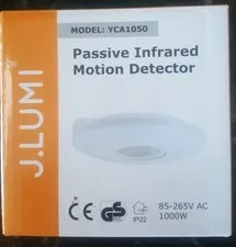 Pack Of 7ea- J.LUMI YCA1050 passive infrared Motion Sensor Switch Ceiling Mount