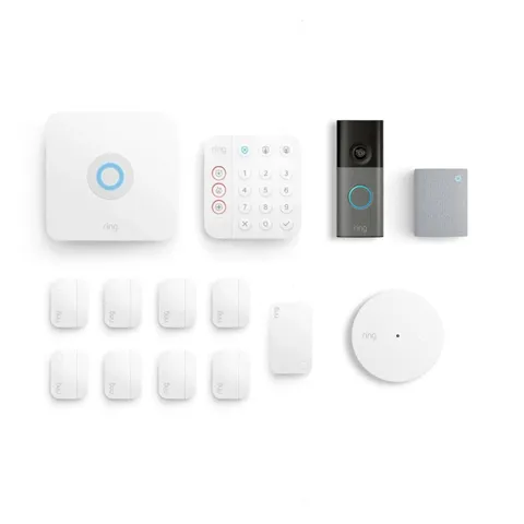 Ring Alarm Security System with Battery Doorbell, Chime, and Glass Break Sensor