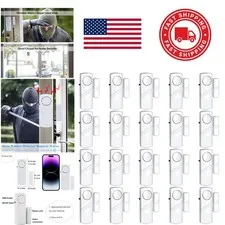 Super Loud 90DB Door Window Alarm for Security Easy Adhesive Mount 20 Pack