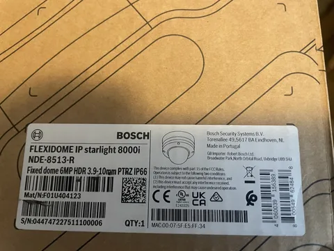 BOSCH FLEXIDOME IP starlight 8000i | NDE-8513-R