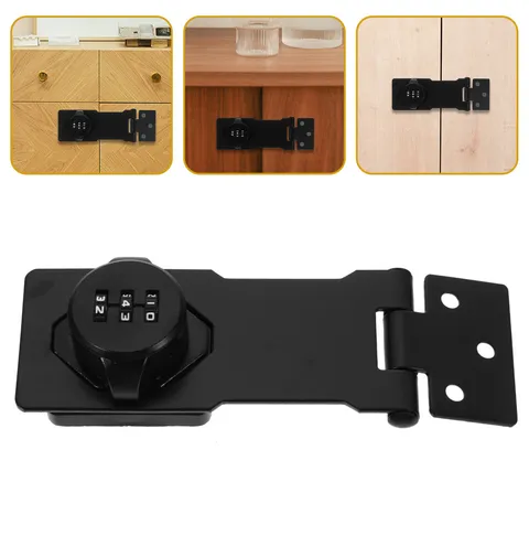 Door Knob Black Cabinet Combination Lock Locker Home Security Baby