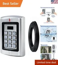Outdoor Universal Wired Keypad with 16Ft Cable for Gate Opener, 12-24V Sound ...