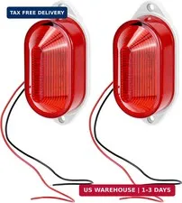 QWORK AC110V - 120V Industrial Strobe Siren Alarm Warning Light - Red - 110 dB L