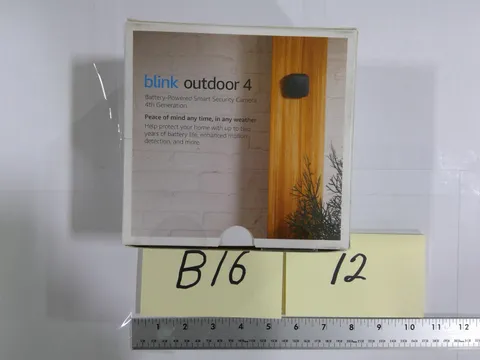 Blink Outdoor 4 4th Gen Battery Security Camera Wireless Black Alexa Open Box