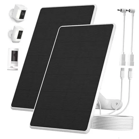 Solar Panel for Ring Camera,6W Solar Charger for Ring Stick Up Cam&All-New