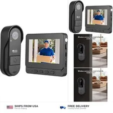 4.3 Inch IPS Screen Wireless Doorbell with Camera Outdoor IP65 Waterproof 108...