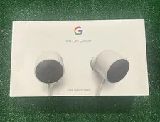 Google Nest Cam Outdoor Smart Security Camera (2-Pack) NC2400ES - NEW Open Box