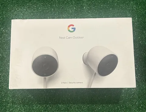 Google Nest Cam Outdoor Smart Security Camera (2-Pack) NC2400ES - NEW Open Box
