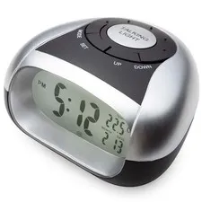 Loud Talking Alarm Clock with Time and Temperature - for Low Vision or Blind ...