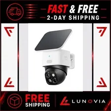 eufy Security SoloCam S340 3K Dual Camera Solar Wireless Outdoor