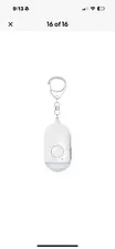 Emergency Personal Sound Alarm Keychain 130dB Safe Self-Defense LED Light USB