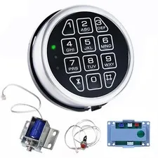 Zinc Alloy Round Touch Screen Electronic Lock Digital Code for Safe Box