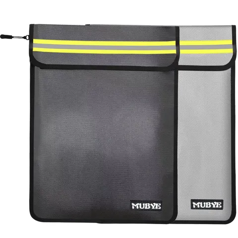 Fireproof Waterproof Money Document Bag, 2Pack 15"x 11" Pouch