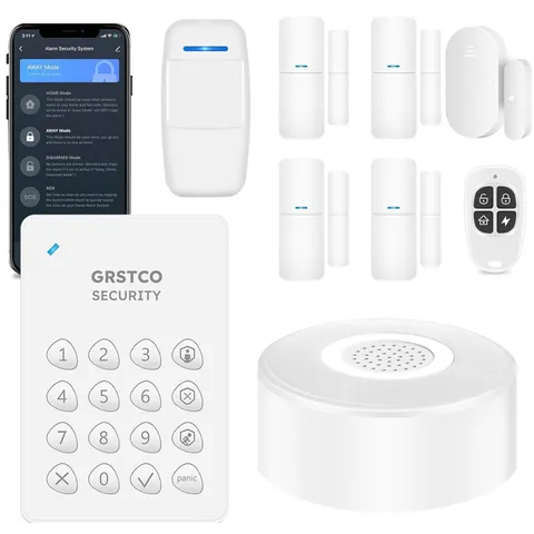 12PCSTolviviov Smart Home Alarm Security System DIY Window Door Sensors New