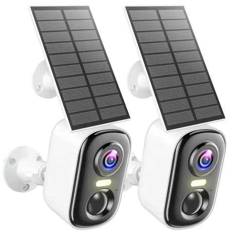 2K Solar Camera Outdoor Wireless, WiFi Cameras for Home Security with Solar P...