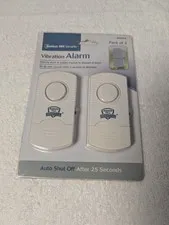 New Security Vibration Window & Door Alarm Siren Bunker Hill 2 Pack SEALED 