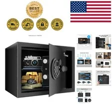 Secure 0.6 Cu ft Alloy Steel Safe with Electronic Lock and Removable Shelf