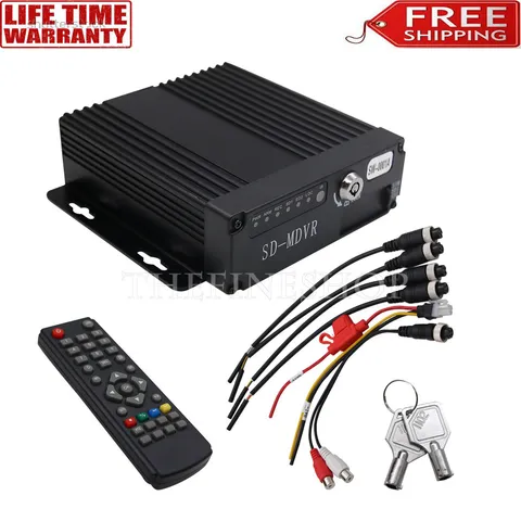 Car DVR Audio Video Recorder AHD 4CH Real-time Car DVR Digital + Remote 12V 2025