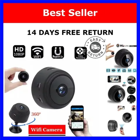 A9 Mini 1080p Wi-Fi Security Camera Night Vision Voice Video