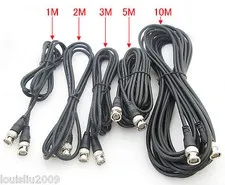 1pc New 75ohm BNC Male to Male M/M RG58 Jumper Coaxial Video  CCTV Lead Cable