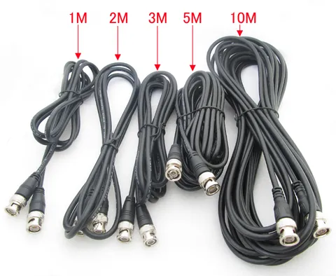 1pc New 75ohm BNC Male to Male M/M RG58 Jumper Coaxial Video  CCTV Lead Cable
