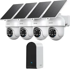 Security Cameras Wireless Outdoor Home System, 4 Camera Kit, No Subscription Fee