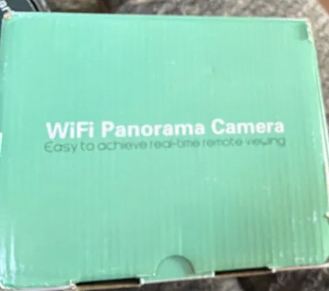 WiFi Panorama Camera 360° Night Vision Two-way Audio Remote Viewing White