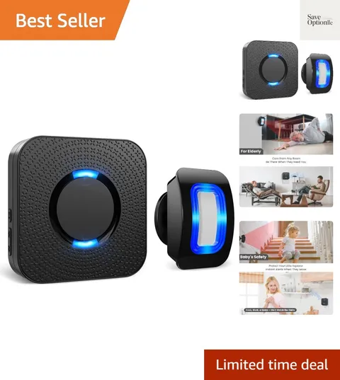 Wireless Motion Sensor LED Light - Motion Detector Alarm Chimes Door Sensor |...