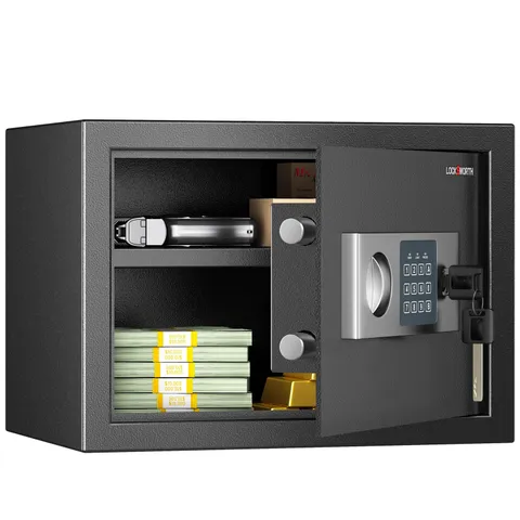 Safe for Home, 0.6 Cubic Feet Safety Box, Lock Box for Money, Jewelry, Docume...