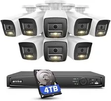 ANNKE 16 Channel Security Camera System 8pcs Bullet IP Cams/4TB HDD new!!!