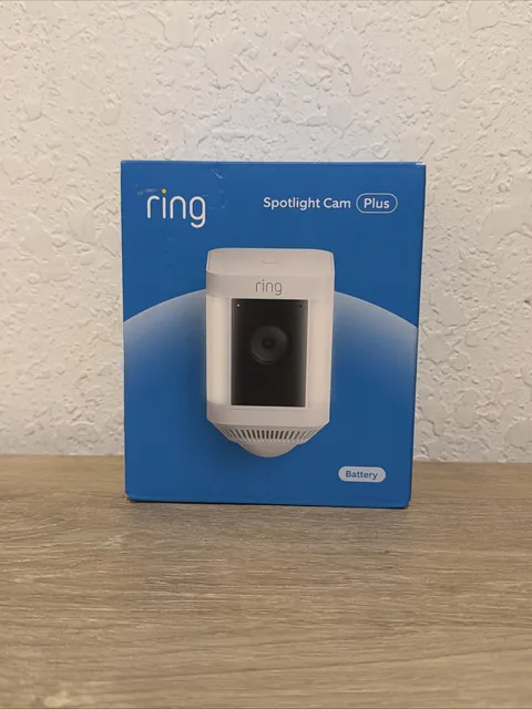 Ring Spotlight Cam Plus, Battery - White