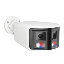 Anpviz 6MP Wired Dual Lens PoE IP Camera, 180° Panoramic Security Camera White